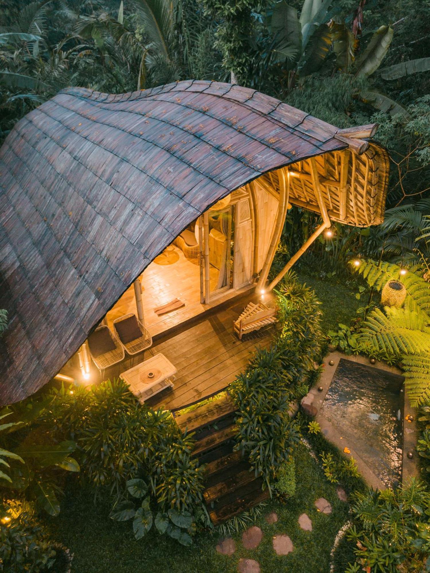 Arcada Bali Bamboo House Vila Sidemen  Exterior foto
